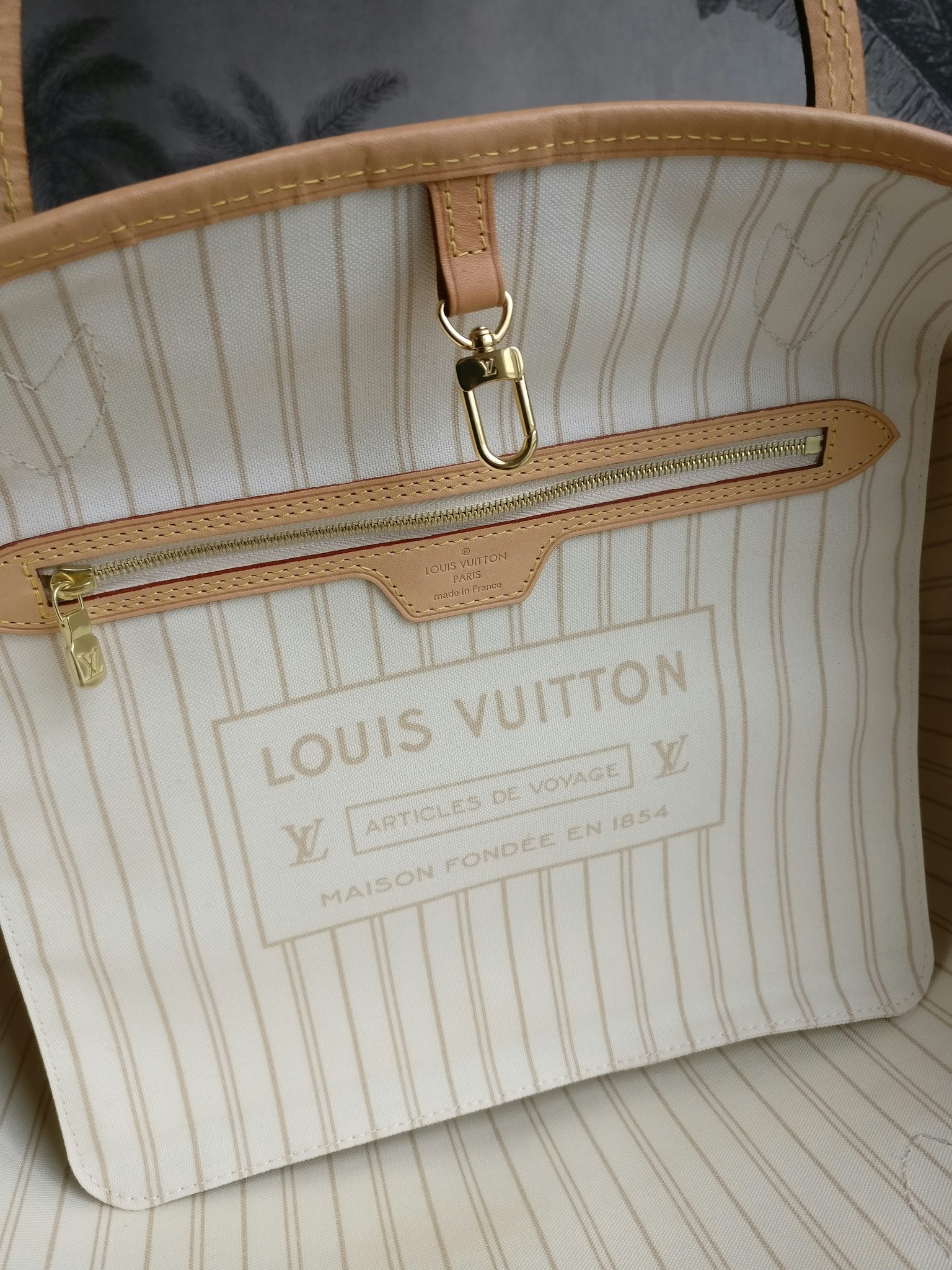 Louis Vuitton Neverfull MM damier azur