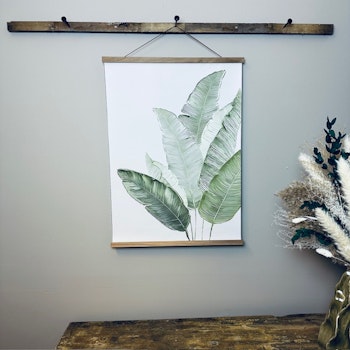 Canvasposter Gröna blad  50X70cm
