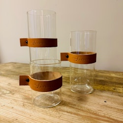 Glas Vas/Ljuslykta 3-set