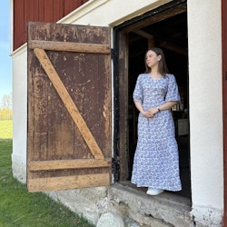 Klännning Onesize, Blå blad