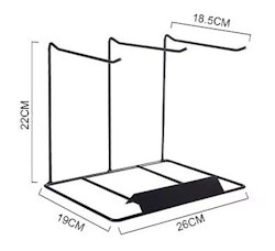 Display Trippel - Svart