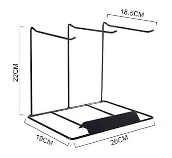 Display Trippel - Svart