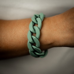 Armband, Chains of Colour - Petrol Grey
