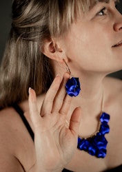 Örhängen Midnight Drops - Metallic blue