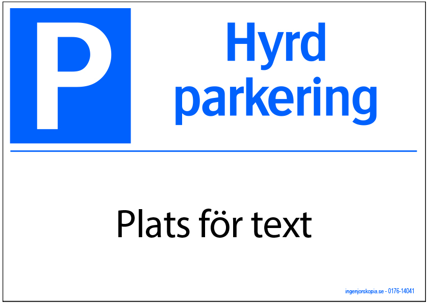 Hyrd parkering