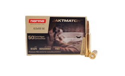 Norma Jaktmatch 6,5x55 SE FMJ 8 gram/124gr (Helmantel, Elektron, Fågel)