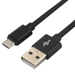 Kabelflätad USB-Micro USB everActive CBB-1MB 100cm