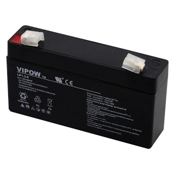 Gel-Batteri AGM Vipow 6V 1,3Ah