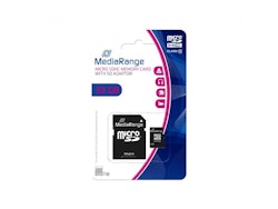 MediaRange MicroSD / SDHC-kort 32 GB SD inkl. Adapter