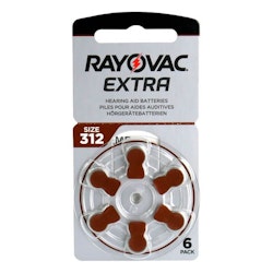 Hörapparatsbatterier Rayovac Extra 312