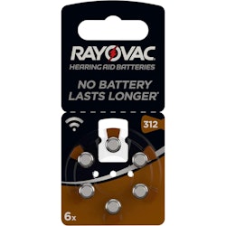 Hörapparatsbatterier Rayovac Acoustic 312