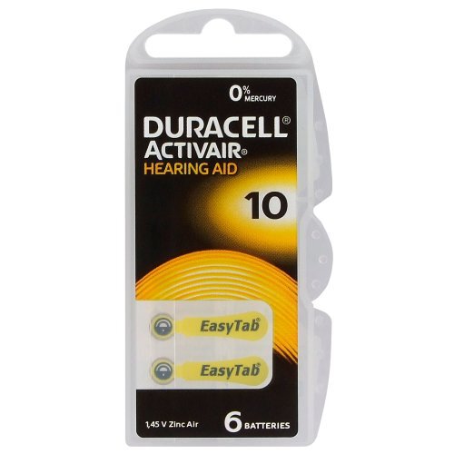 Hörapparatsbatterier Duracell Activair 10