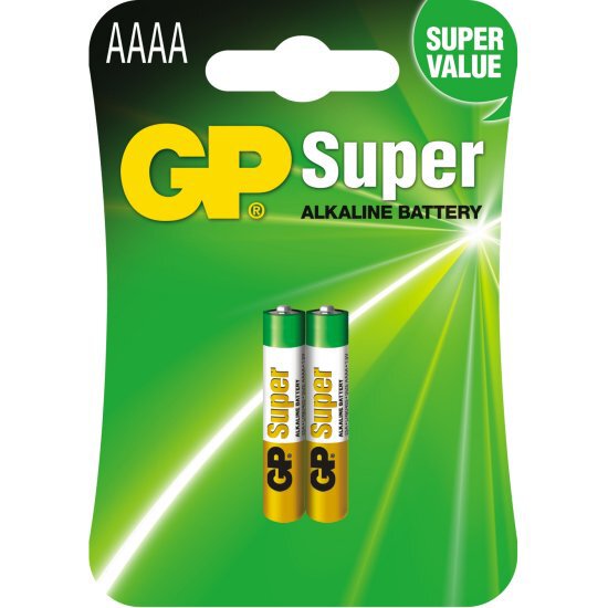 AAAA /LR61 batterier 2 x GP Super Alkaline