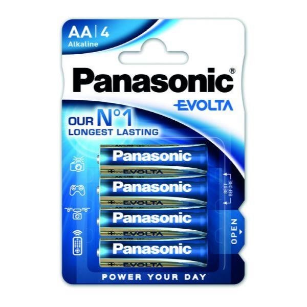 AA batterier Panasonic Evolta (4-pack)