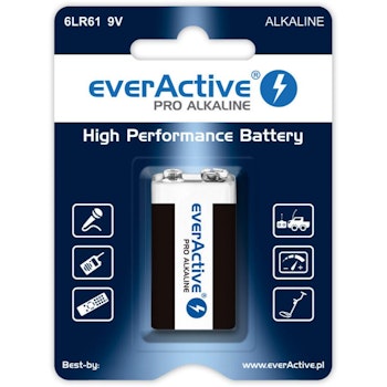 9V batteri /6LR61 everActive Pro Alkaline