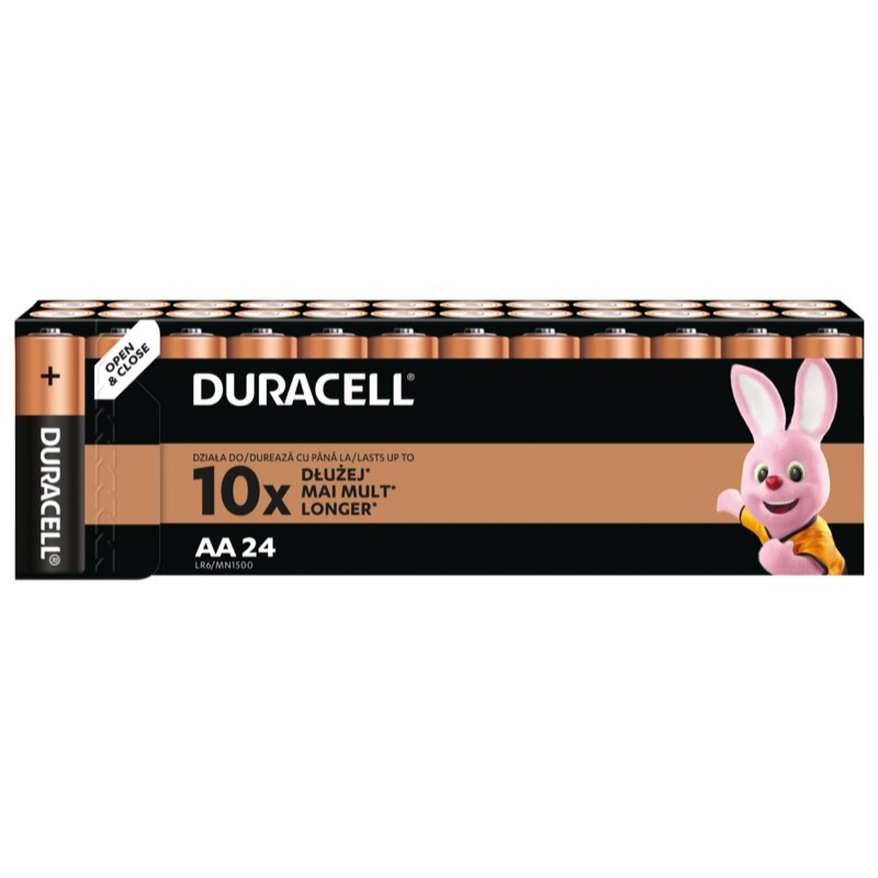 AA batterier 24 x Duracell Basic