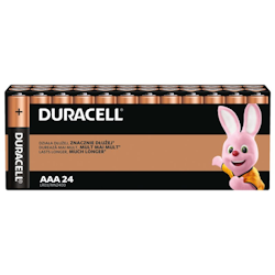 AAA /LR03 batterier 24 x Duracell Basic