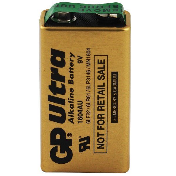 9V batteri /6LR61 GP Ultra Alkaline Industrial