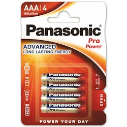 AAA /LR03 batterier Panasonic Alkaline PRO Power x 4