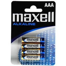 AAA /LR03 batterier Maxell Alkaline (4-pack)