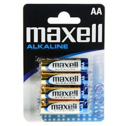 AA /LR6 batterier Maxell Alkaline , 4-pack
