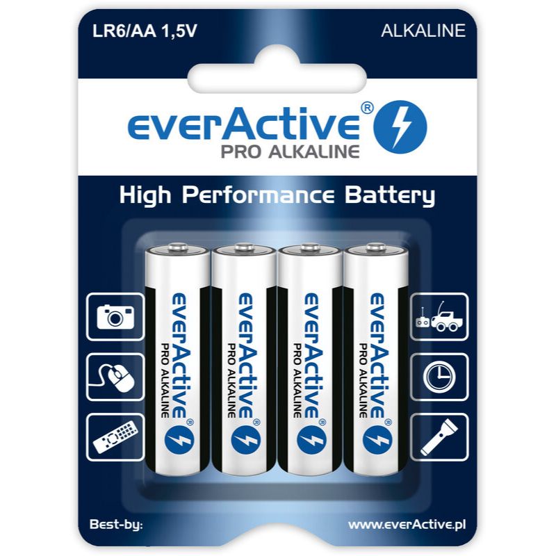 AA batterier 4 x everActive Pro, 4-pack