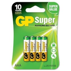 AAA /LR03 batterier 4 x GP Super