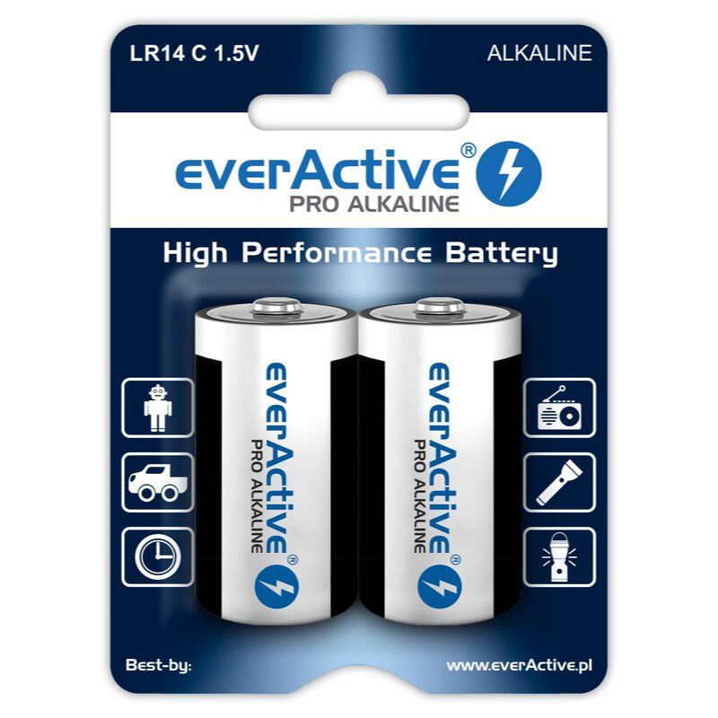 C batterier 2 x everActive Pro