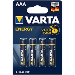 AAA /LR03 batterier Varta ENERGY 4 st
