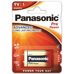 9V batteri /6LR61 Panasonic PRO Power