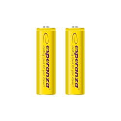 Uppladdningsbara batterier Esperanza Ni-MH AA 2000mAh 2 st, gul