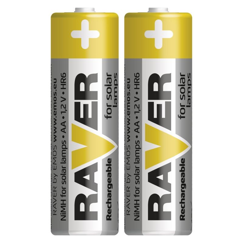 RAVER Uppladdningsbart batteri AA (HR6) 2 st