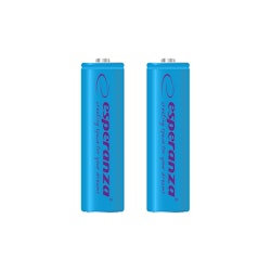 Uppladdningsbara batterier Esperanza Ni-MH AA 2000mAh 2 st, blå