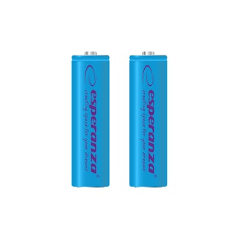 Uppladdningsbara batterier Esperanza Ni-MH AA 2000mAh 2 st, blå