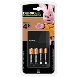 Batteriladdare Duracell CEF14 + 2 x AA Duracell 1300 mAh + 2 x AAA Duracell 750 mAh