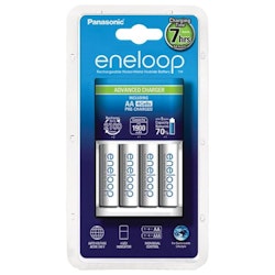 Batteriladdare Panasonic Eneloop BQ-CC17 + 4 x R6 / AA Eneloop 2000mAh