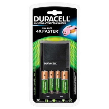 Batteriladdare Duracell CEF27 + 2 x R6 / AA 1300 mAh + 2 x R03 / AAA 750 mAh
