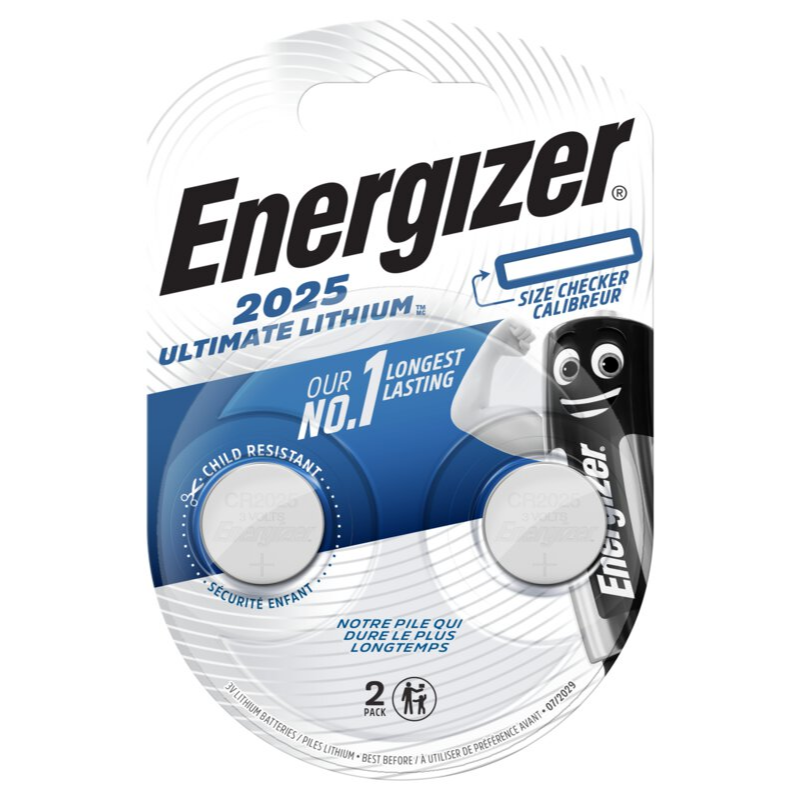 Energizer Ultimate Lithium CR2025, 2 st