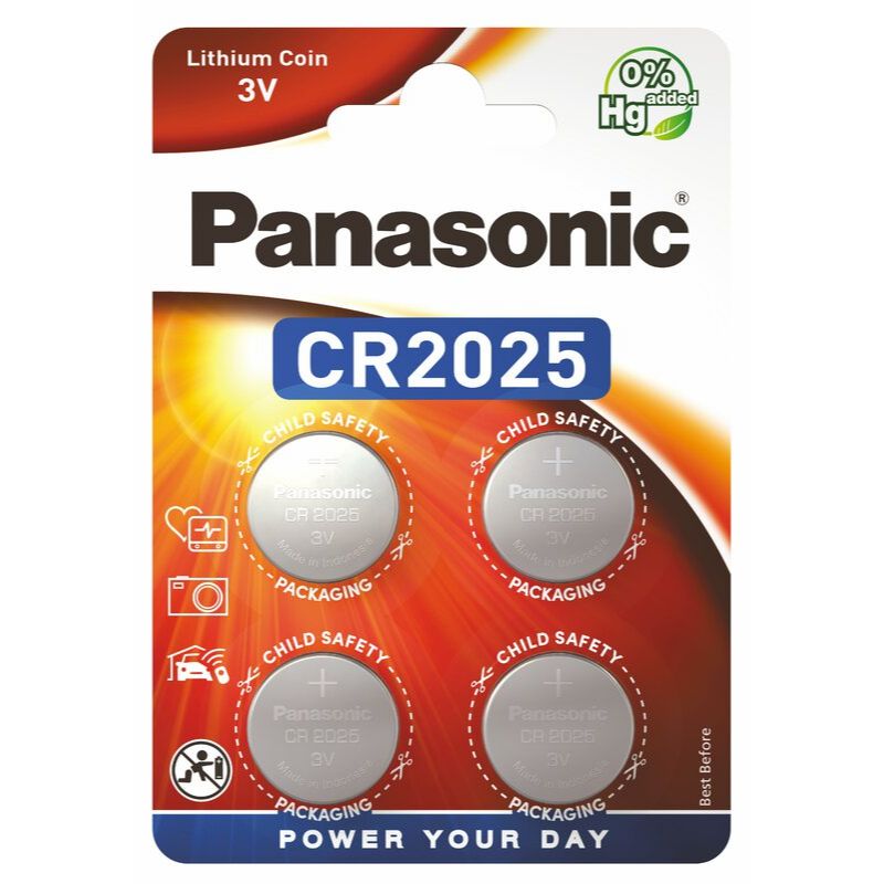 4 x Panasonic CR2025