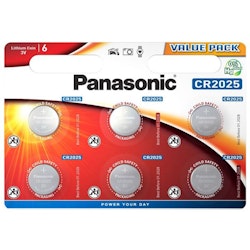 CR2025 Panasonic, 6 st