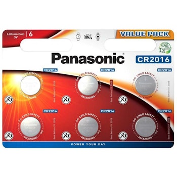 CR2016 Panasonic, 6 st