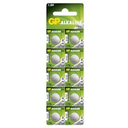 LR44 batteri GP A76 /AG13, 10-pack