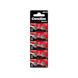 LR54 batteri Camelion AG10 / LR1130, 10-pack