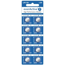 LR54 batteri everActive /AG10/LR1130, 10-pack