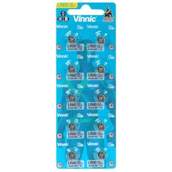 LR60 batteri Vinnic AG1 /L621, 10-pack