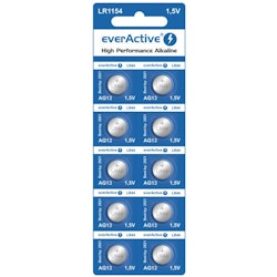 LR44 batteri everActive AG13 /LR1154, 10-pack