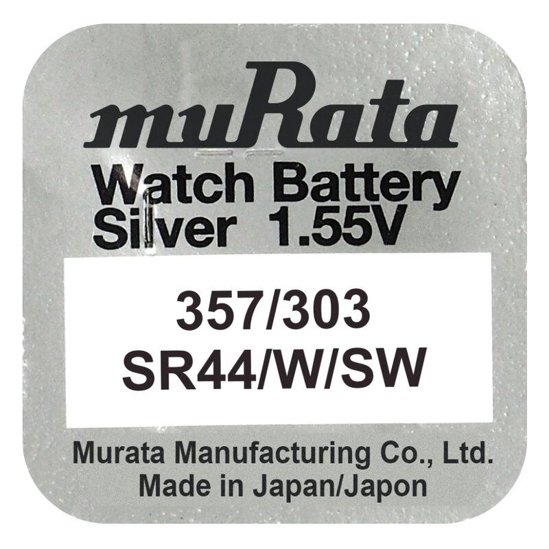 Klockbatteri Murata 357/303 / SR44W / SW44SW / SR44