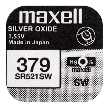 Klockbatteri Maxell 379 / SR 521 SW / G0