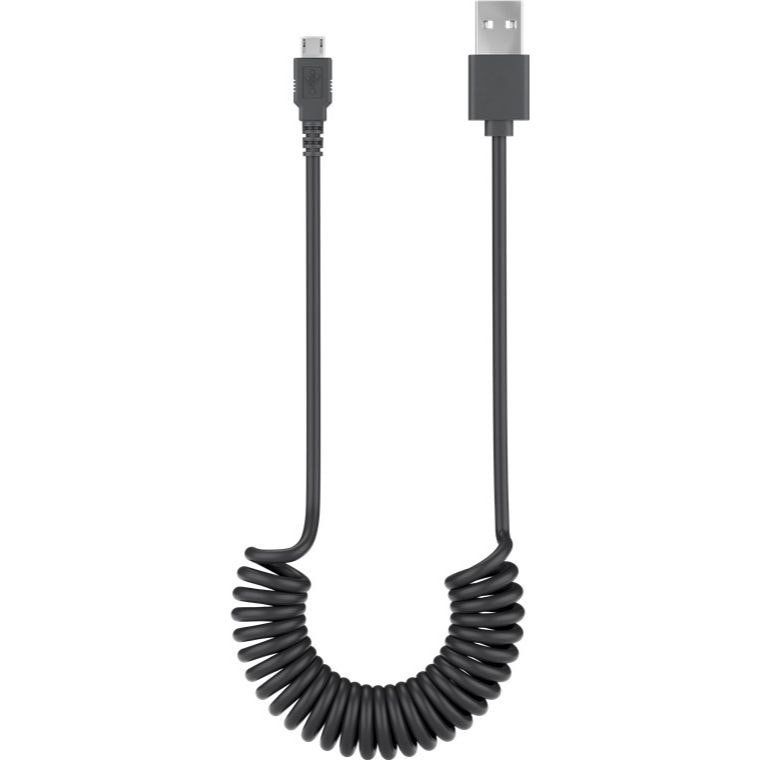 Micro USB laddning och synkroniseringskabel; spiralkabel