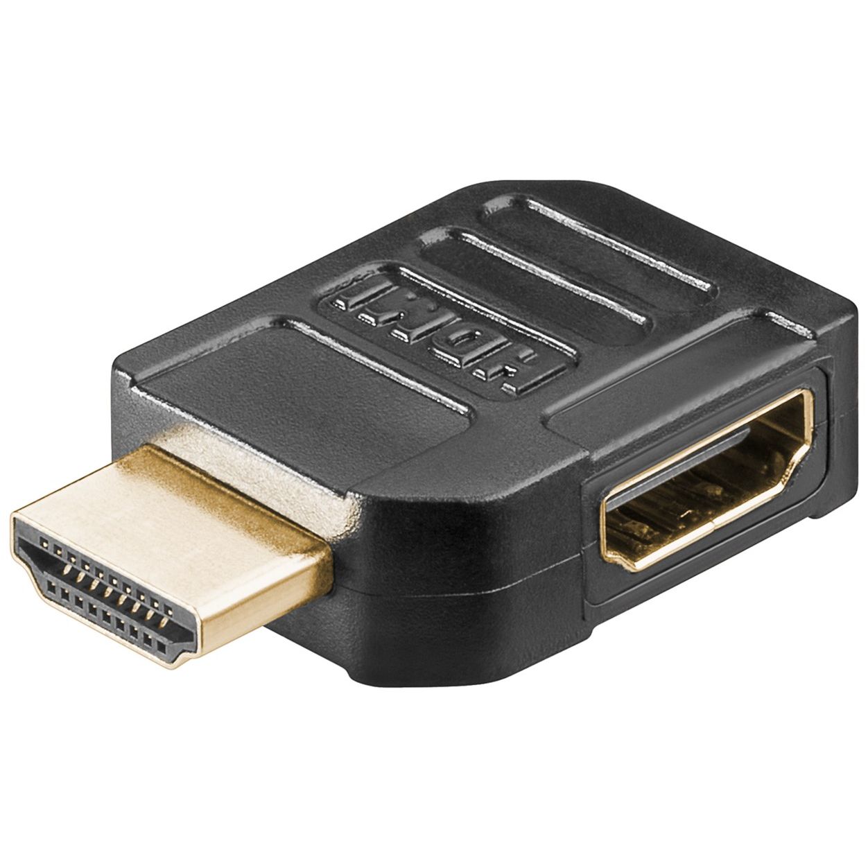 HDMI ™ -adapter, guldpläterad (rätvinklade pluggar)